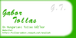 gabor tollas business card